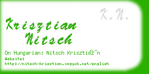 krisztian nitsch business card